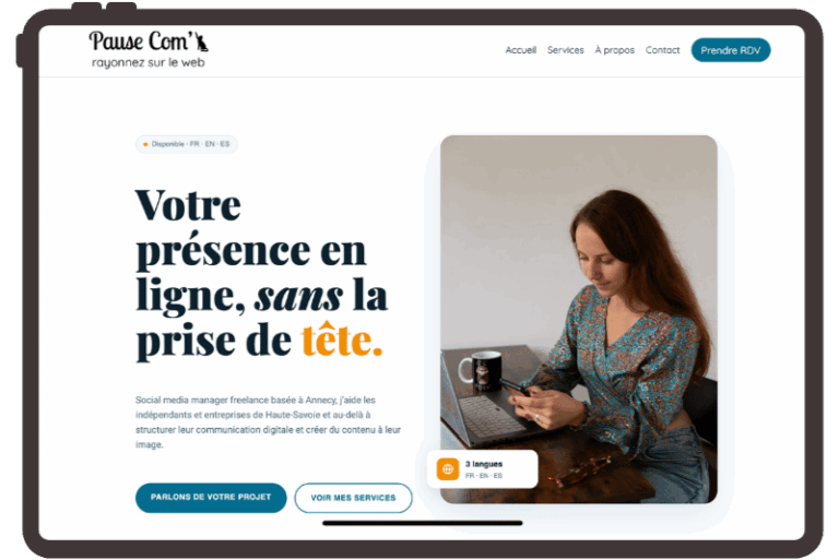 Site web community manager